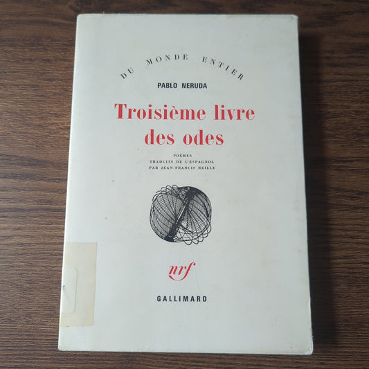 Troisième livre des odes