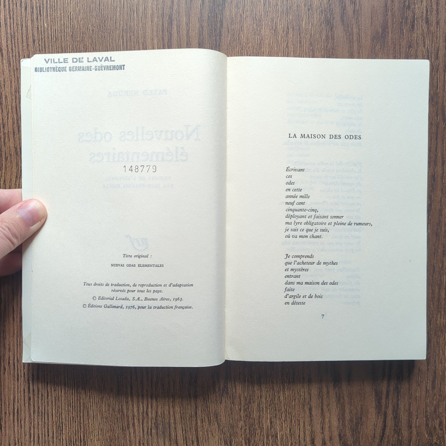 Nouvelles odes élémentaires