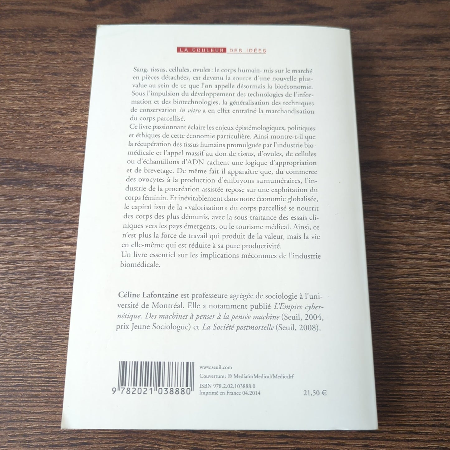 Le corps-marché - La marchandisation de la vie humaine à l'ère de la bioéconomie