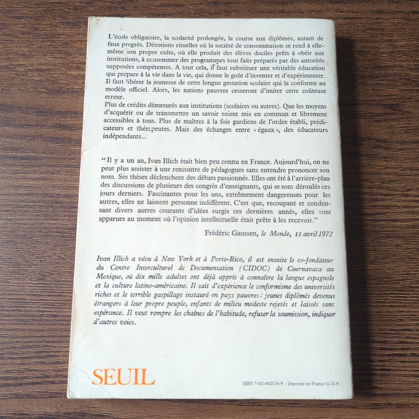 Une société sans école