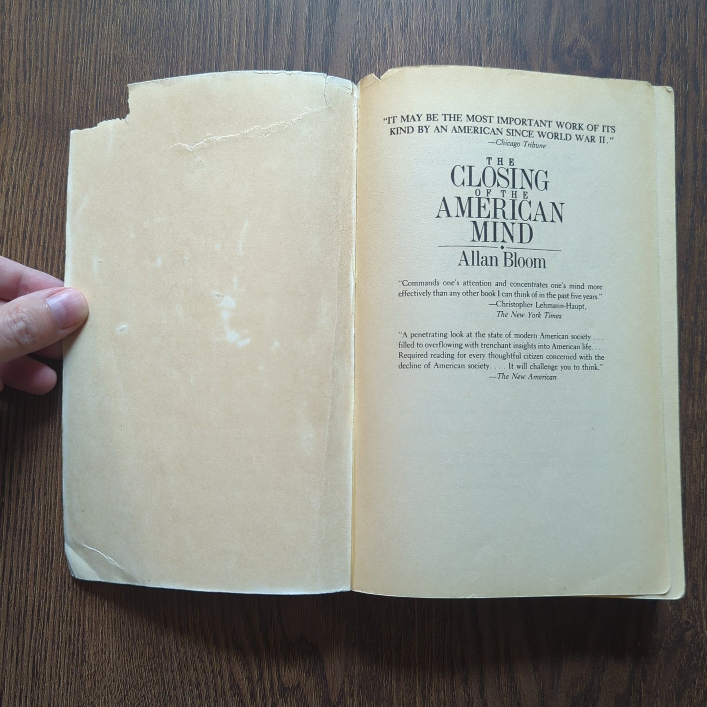 The Closing of the American Mind