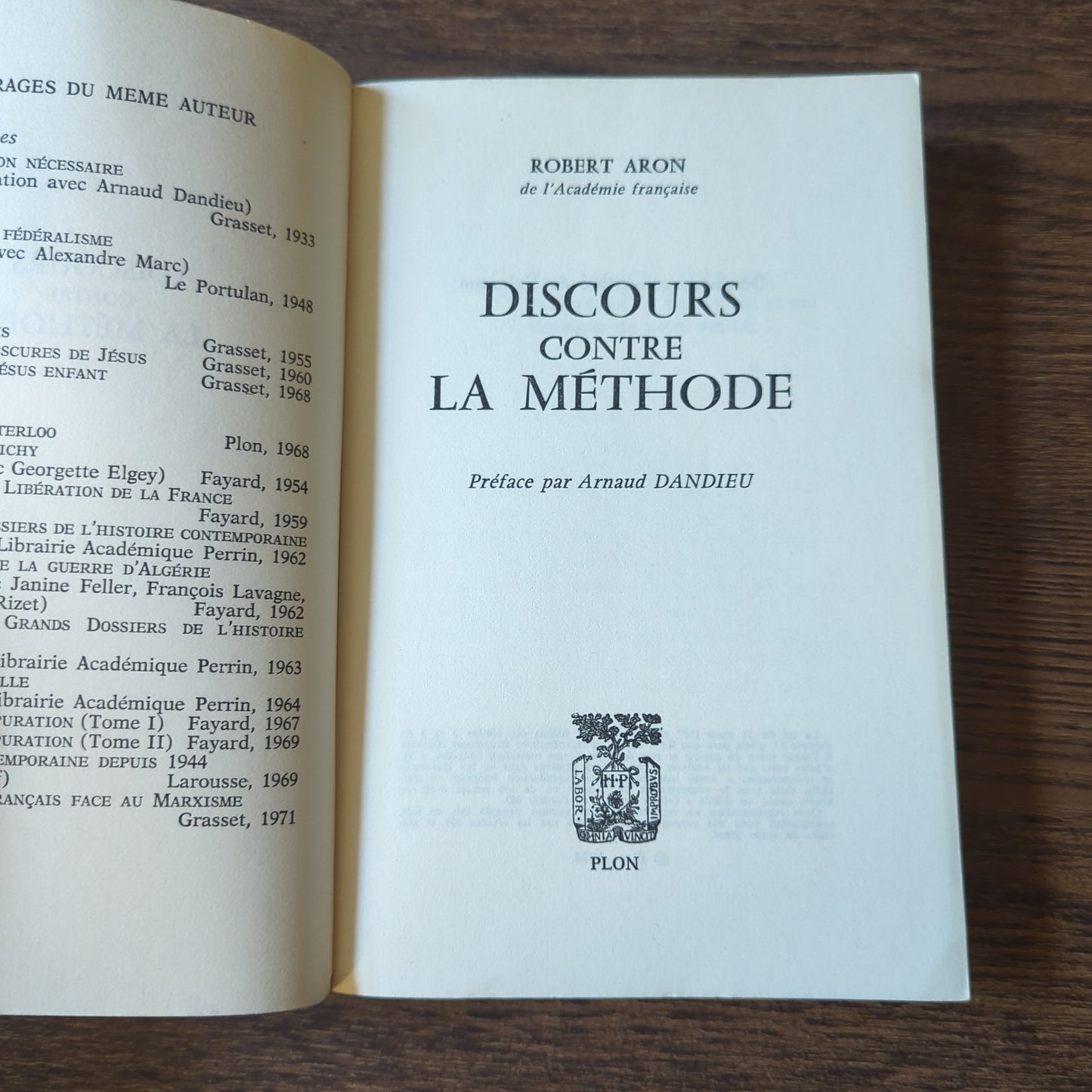 Discours contre la méthode