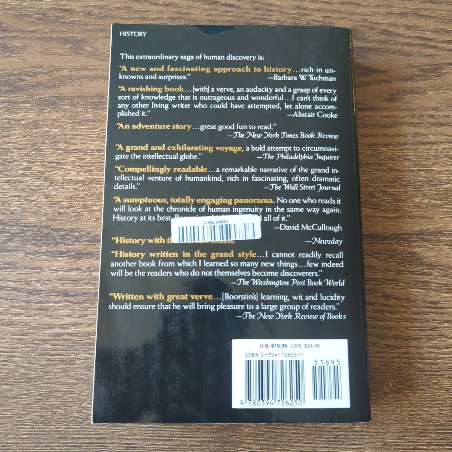 The Discoverers - A History of Man's Search to Know His World and Himself