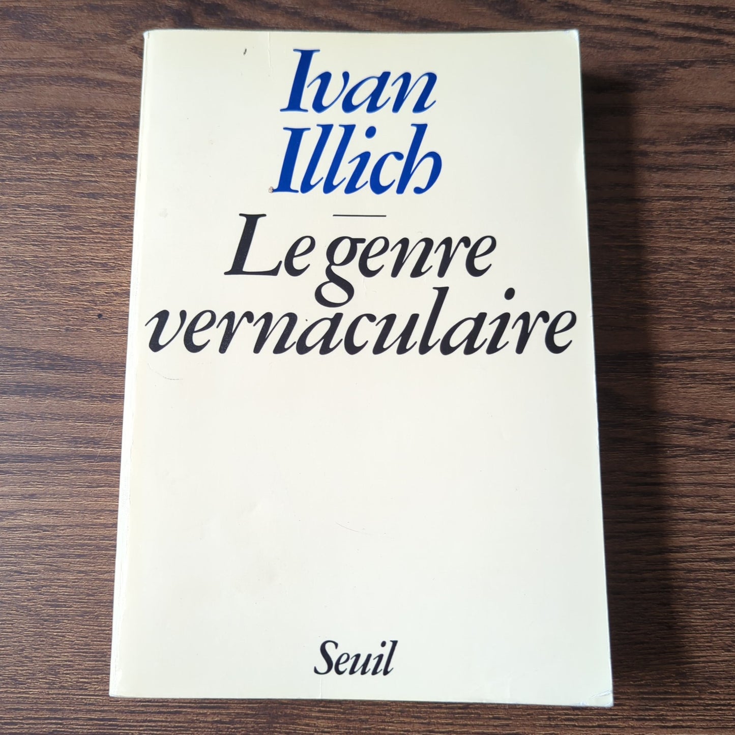 Le genre vernaculaire