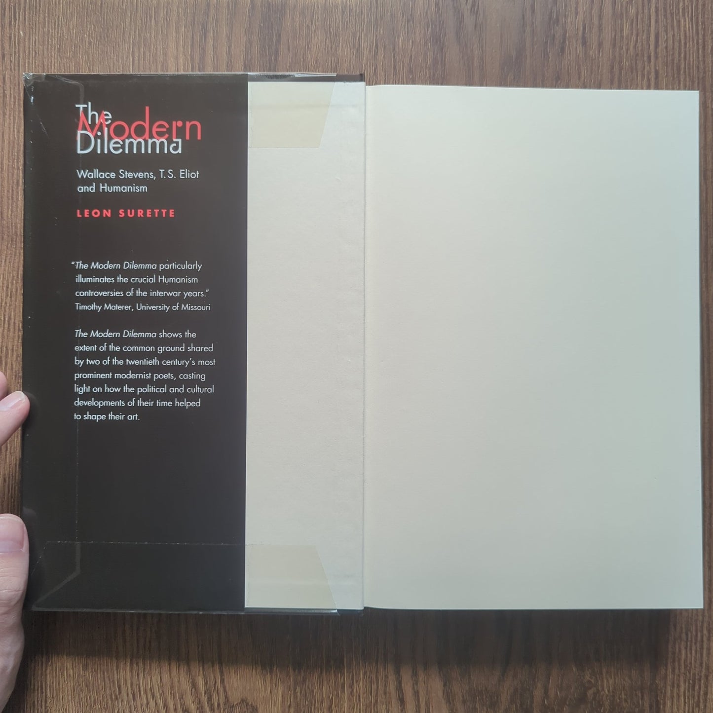 The Modern Dilemma - Wallace Stevens, T.S. Eliot and Humanism