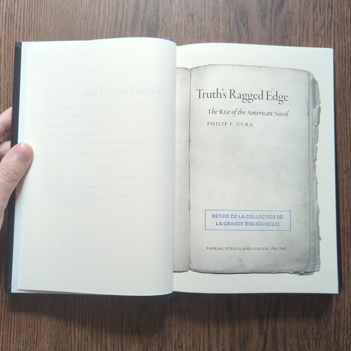 Truth's Ragged Edge - The Rise of the American Novel