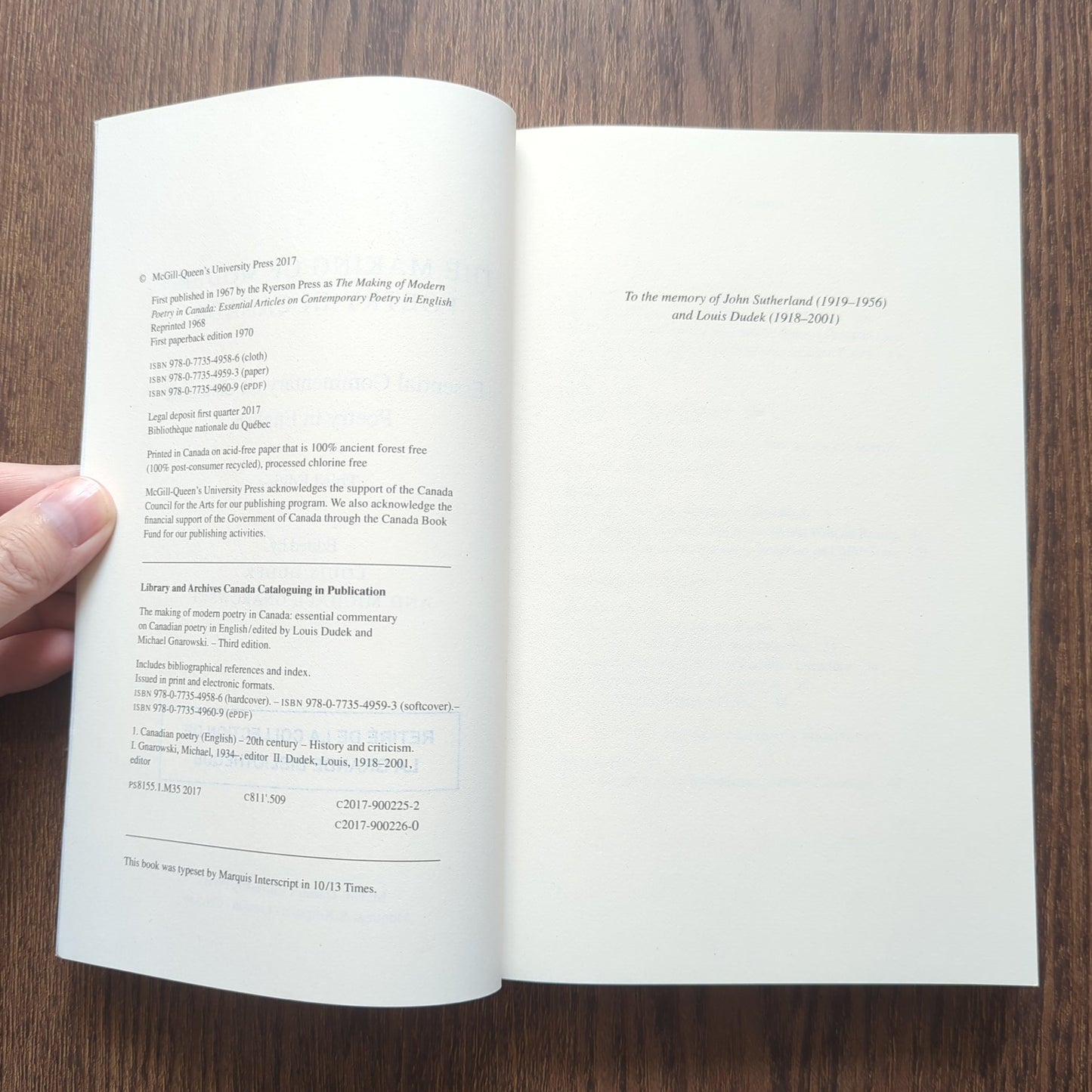 The Making of Modern Poetry in Canada