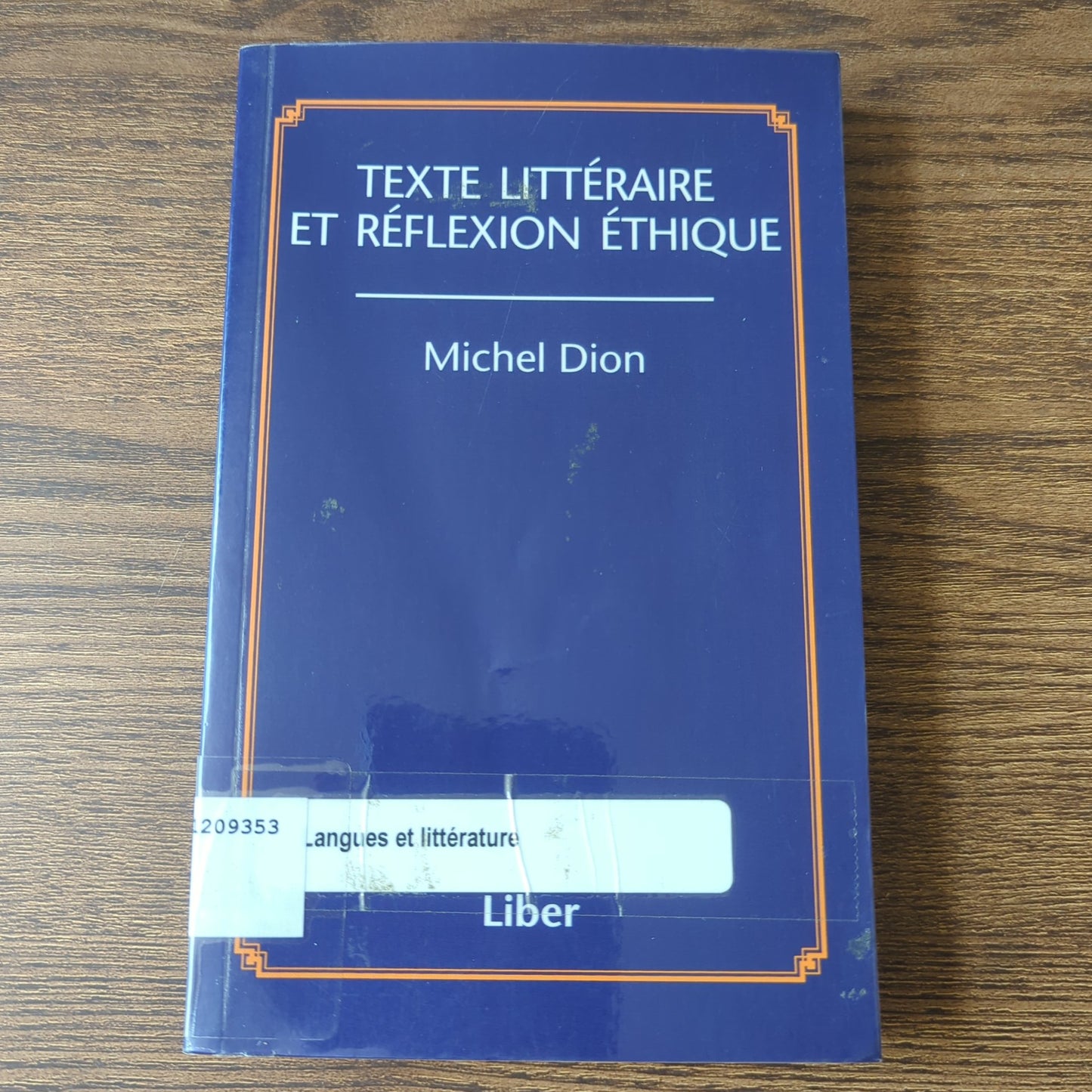 Texte littéraire et réflexion éthique