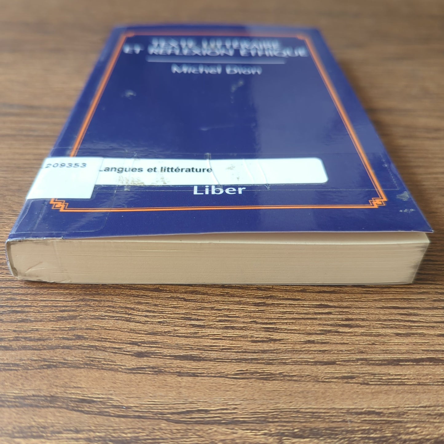Texte littéraire et réflexion éthique