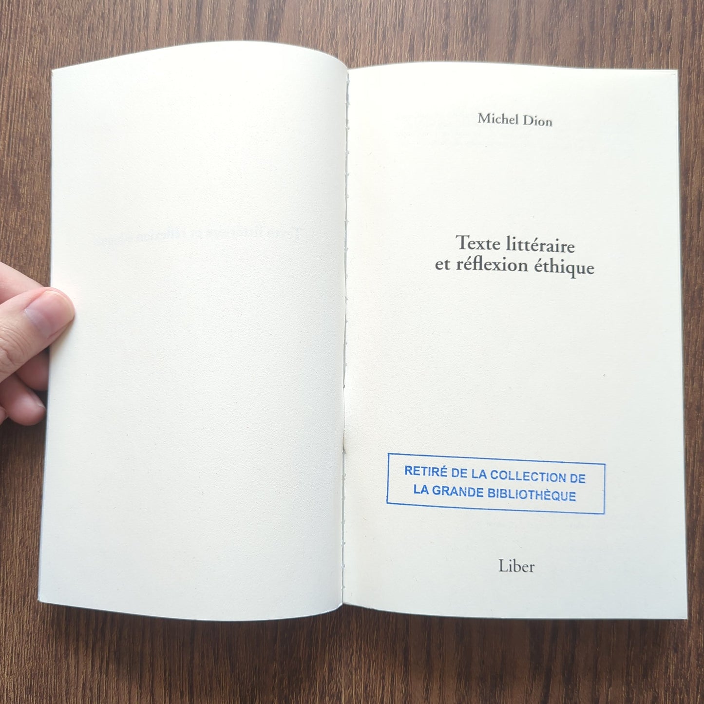 Texte littéraire et réflexion éthique