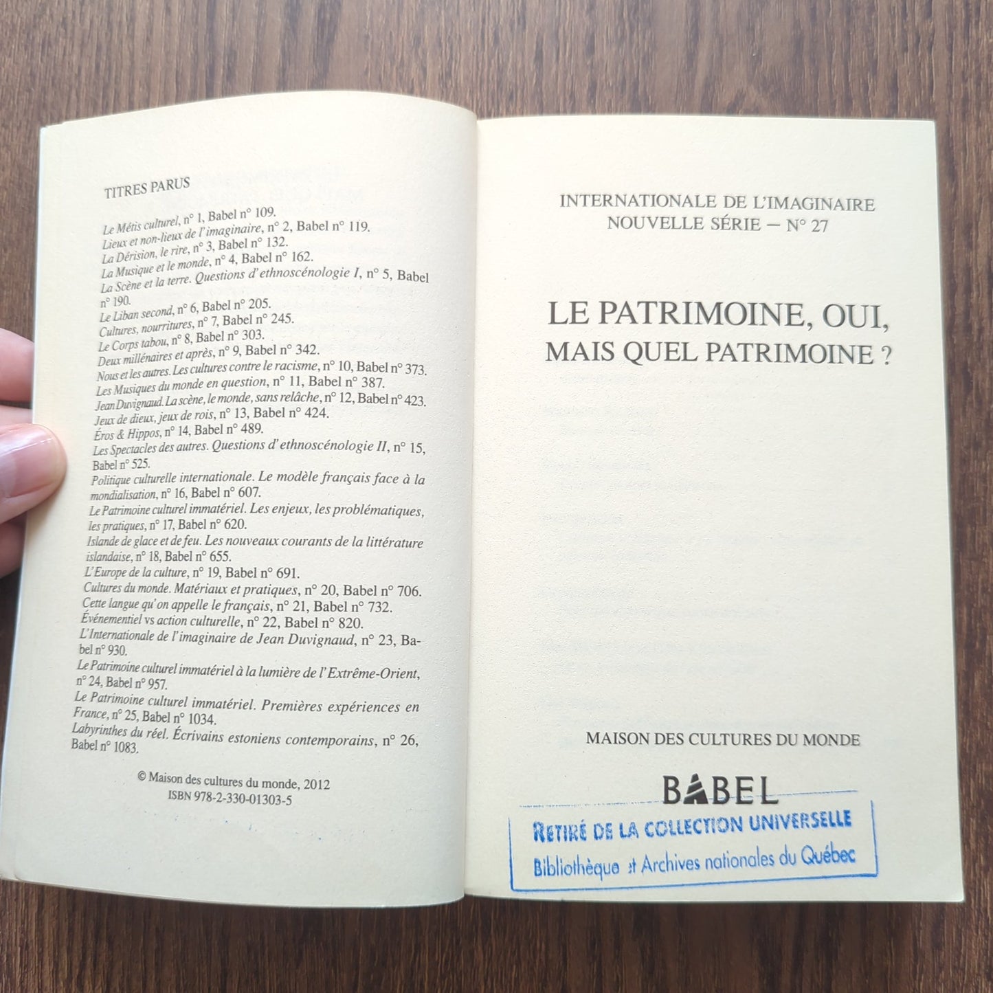 Le patrimoine, oui, mais quel patrimoine?