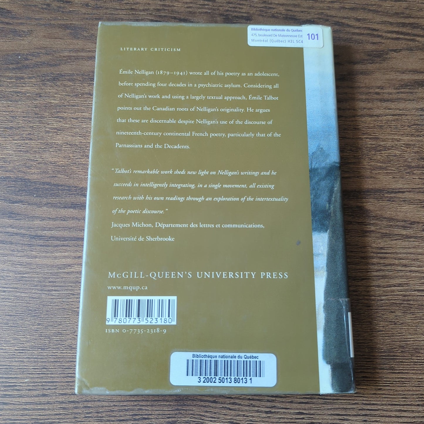 Reading Nelligan