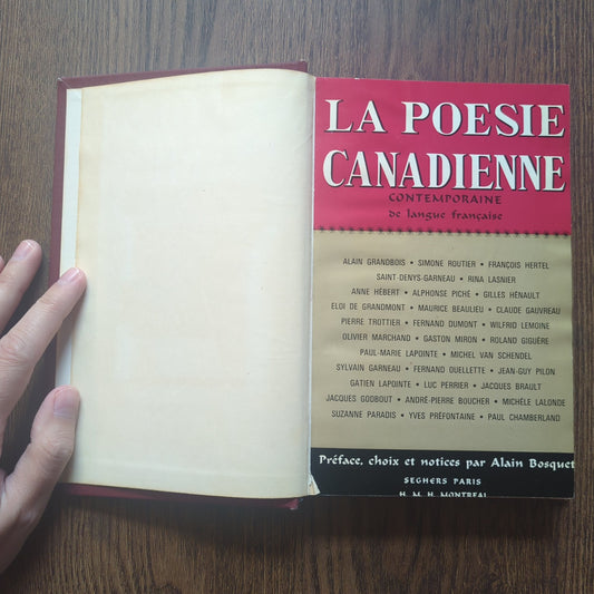 La poésie canadienne contemporaine de langue française