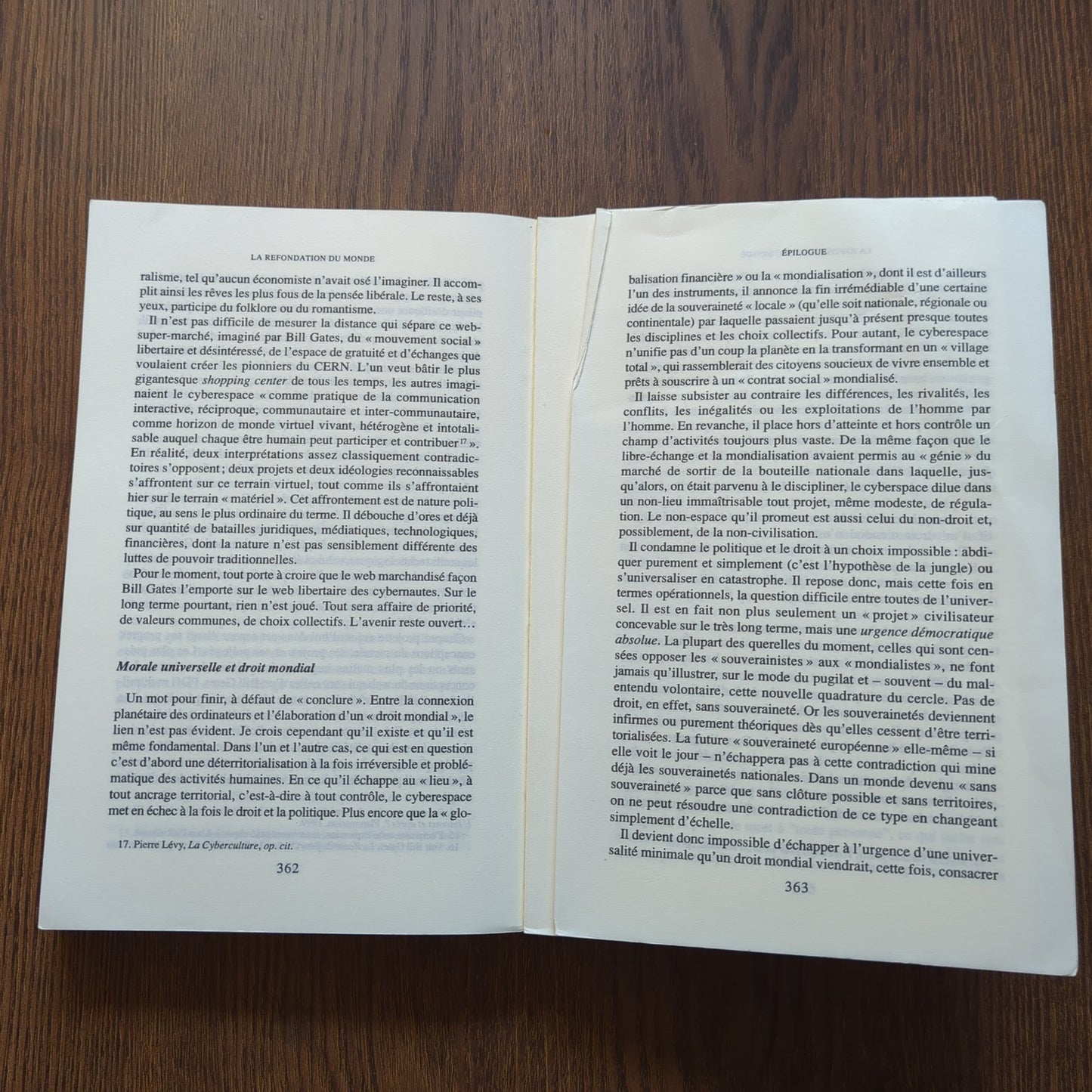 La refondation du monde
