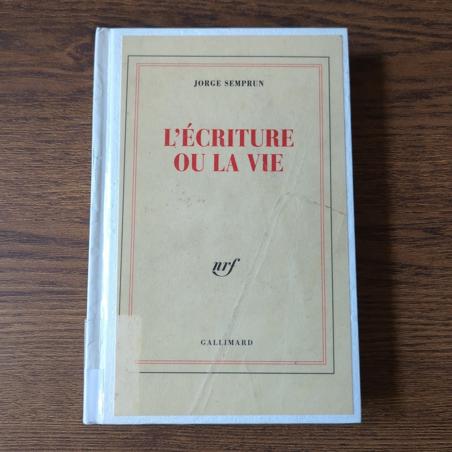 L'écriture ou la vie