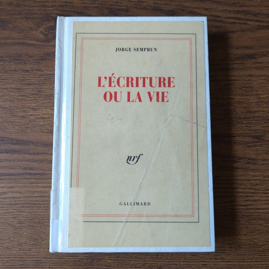 L'écriture ou la vie