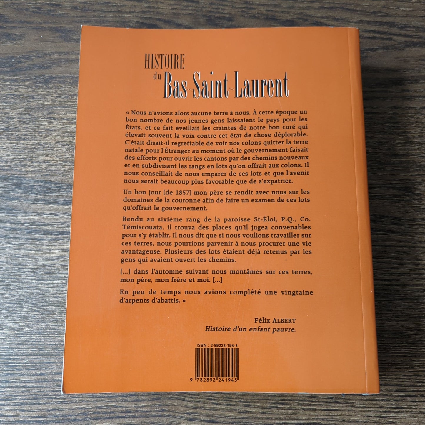 Histoire du Bas-Saint-Laurent