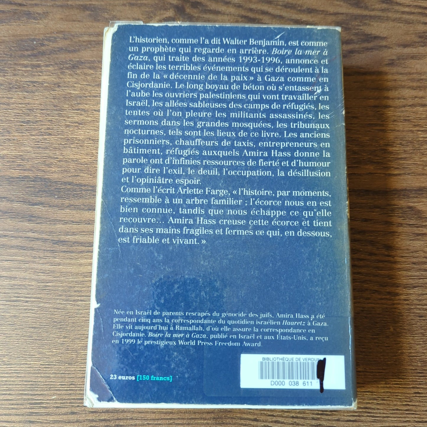 Boire la mer à Gaza: chronique 1993-1996