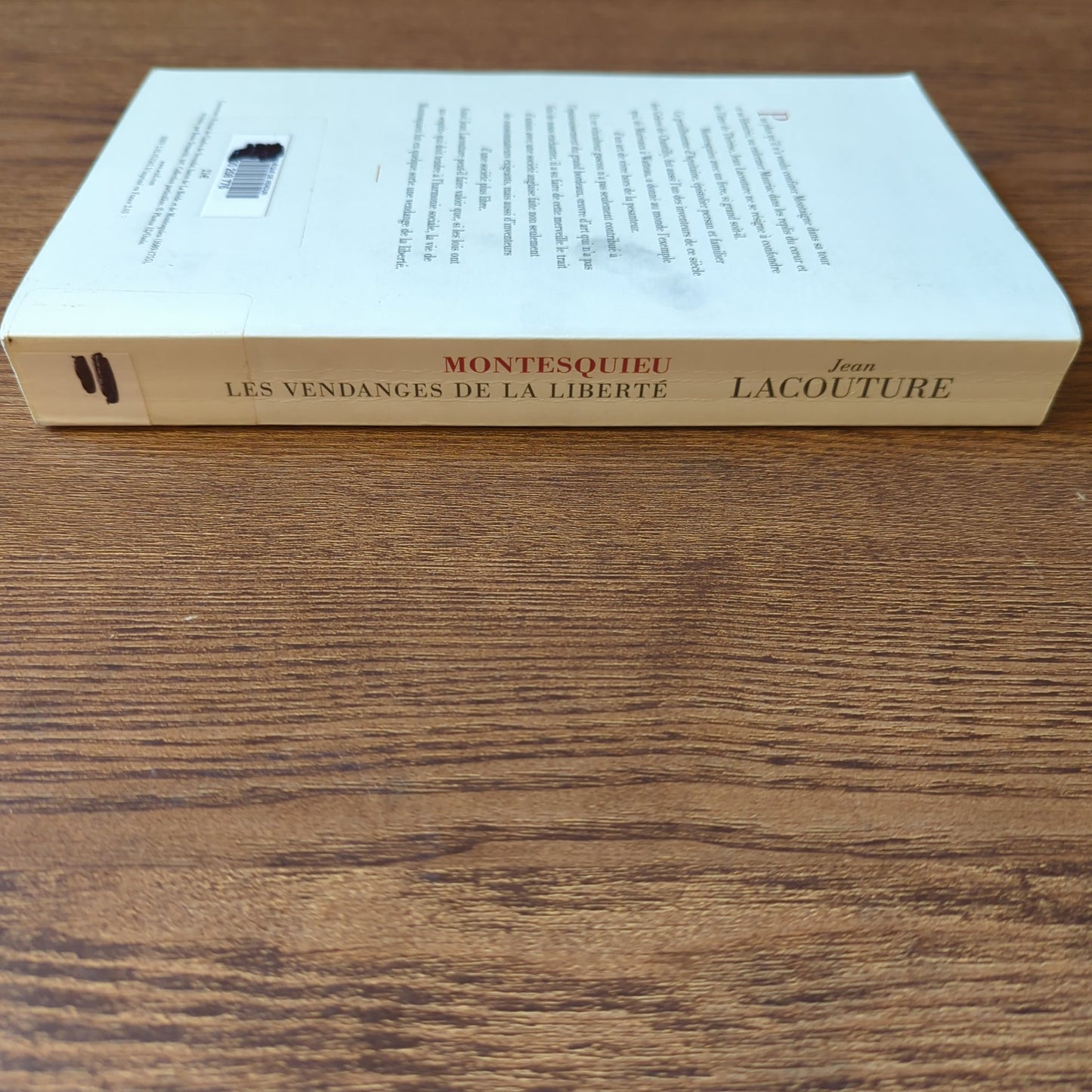 Montesquieu - Les vendanges de la liberté