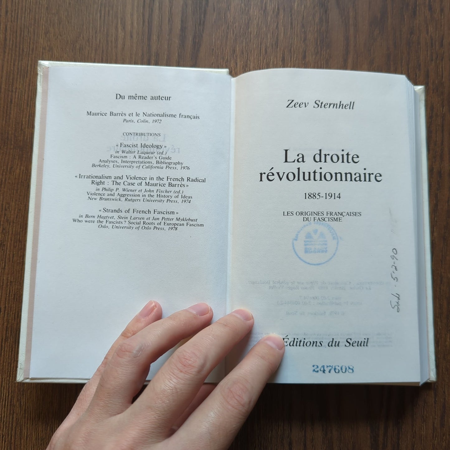 La droite révolutionnaire - Les origines françaises du fascisme (1885 - 1914)
