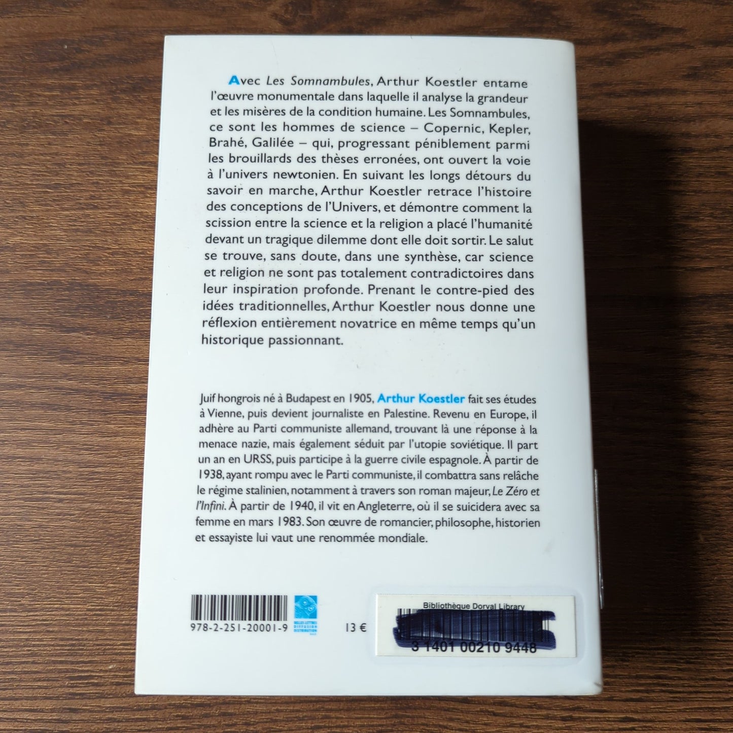 Les somnambules - Essai sur l'histoire des conceptions de l'Univers