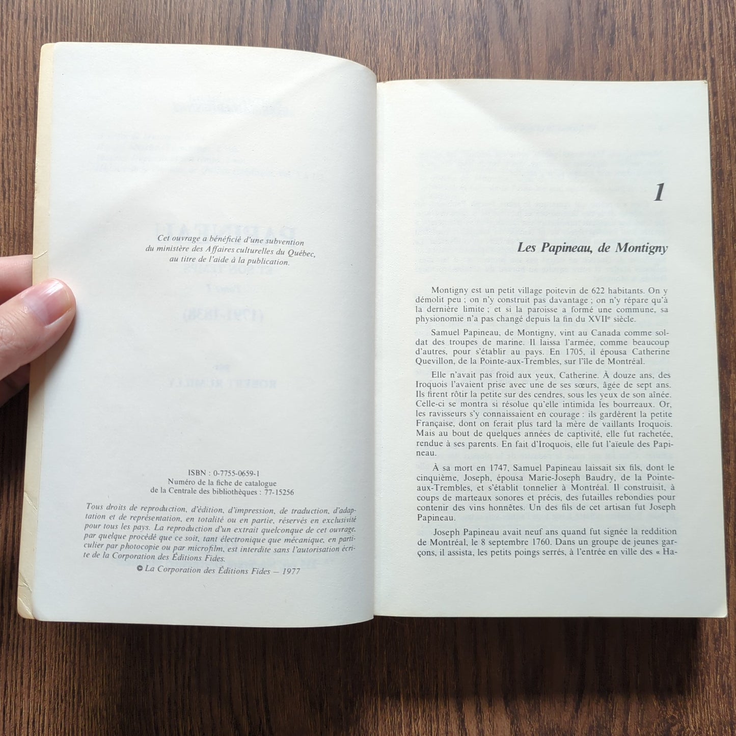 Papineau et son temps - Tome I (1791 - 1838)