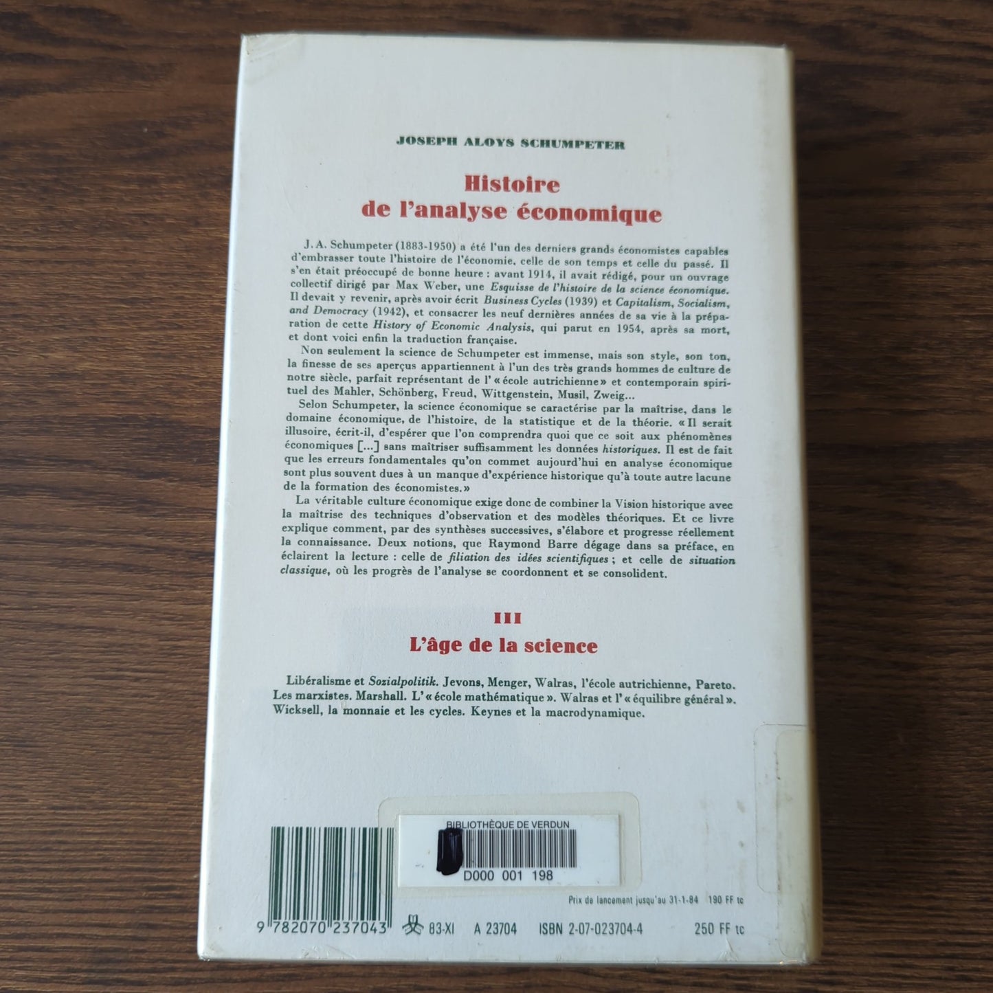 Histoire de l'analyse économique III - L'âge de la science