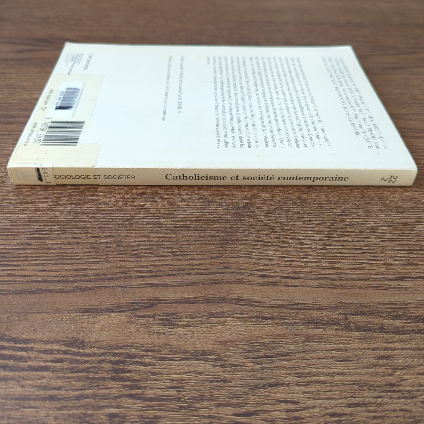Sociologie et sociétés - Catholicisme et société contemporaine - Vol. XXII, N.2, Octobre 1990