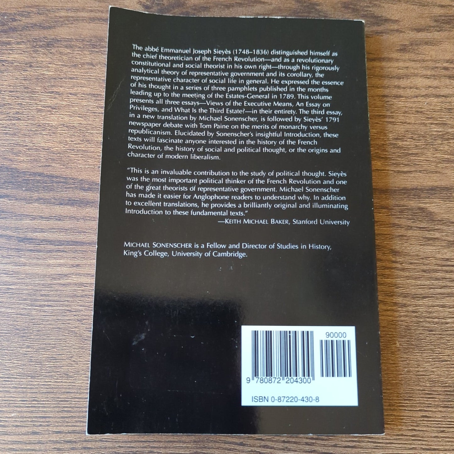 Political Writings - Including the Debate between Sieyès and Tom Paine in 1791