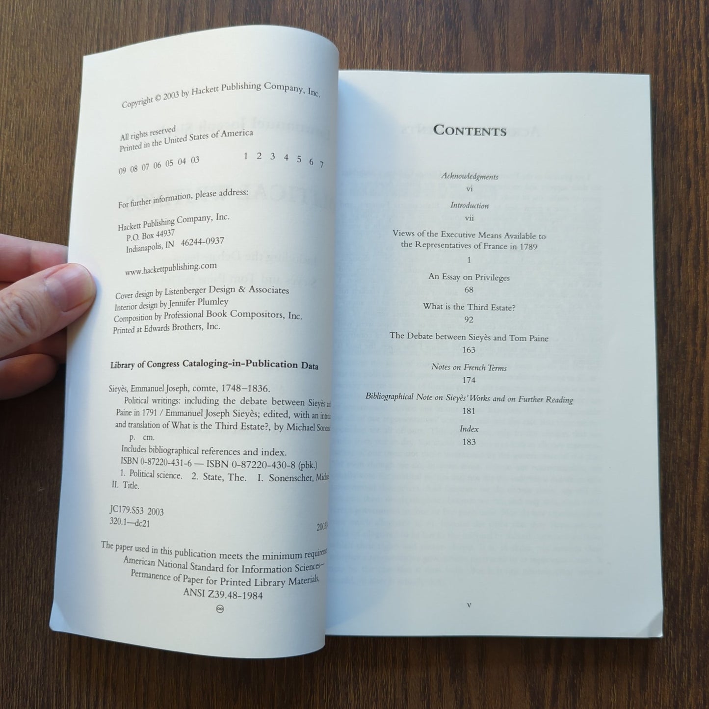 Political Writings - Including the Debate between Sieyès and Tom Paine in 1791