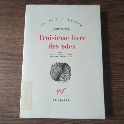 Troisième livre des odes