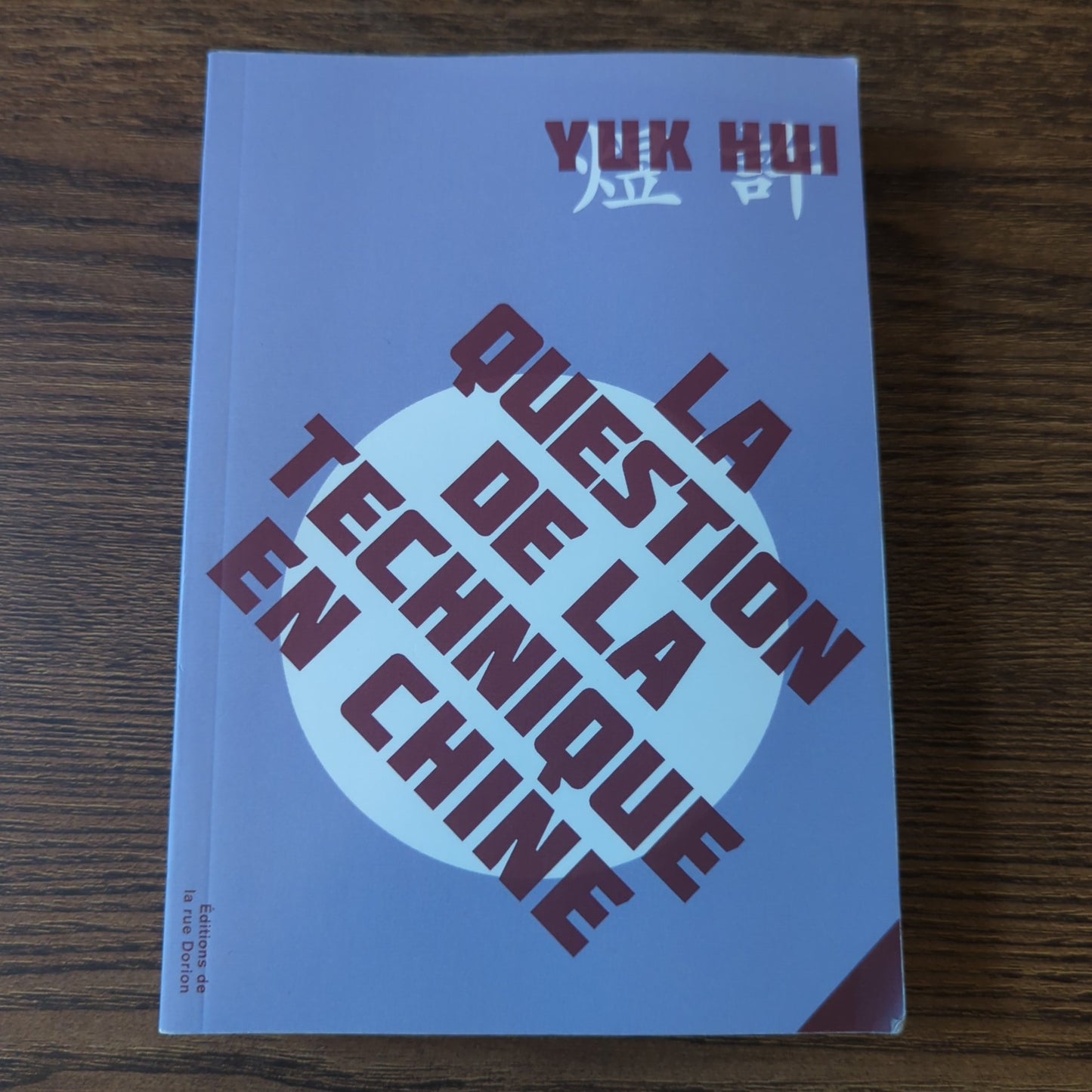 La question de la technique en Chine