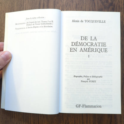 De la Démocratie en Amérique, Tome 1