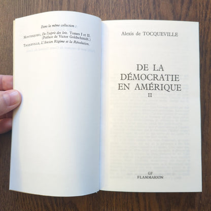 De la Démocratie en Amérique, Tome 2