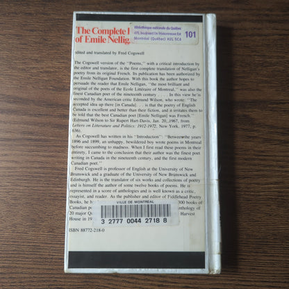 The Complete Poems of Emile Nelligan