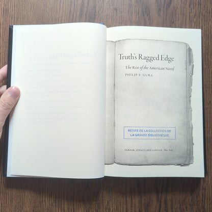 Truth's Ragged Edge - The Rise of the American Novel