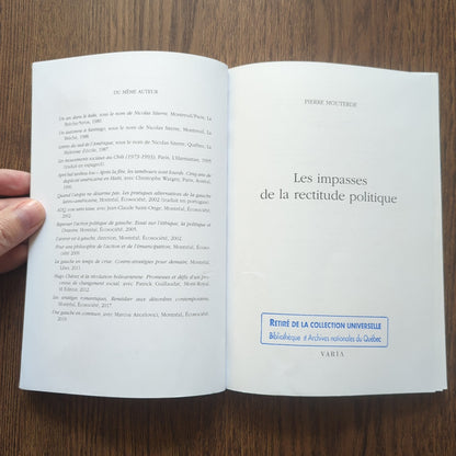 Les impasses de la rectitude politique