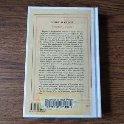 L'écriture ou la vie