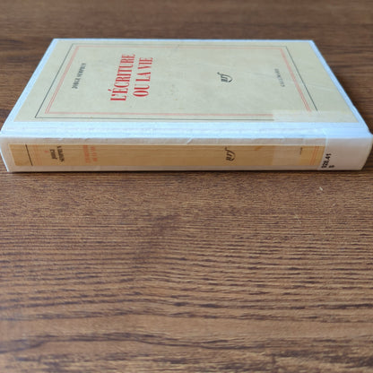 L'écriture ou la vie