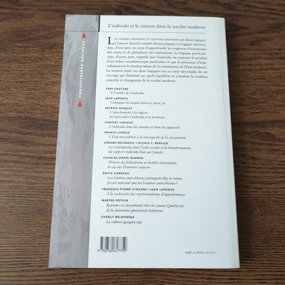 L'individu et le citoyen dans la société moderne