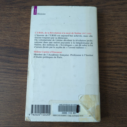 L'URSS de la Révolution à la mort de Staline (1917-1953)