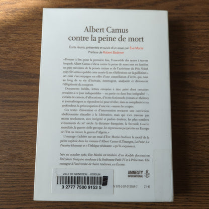 Albert Camus contre la peine de mort