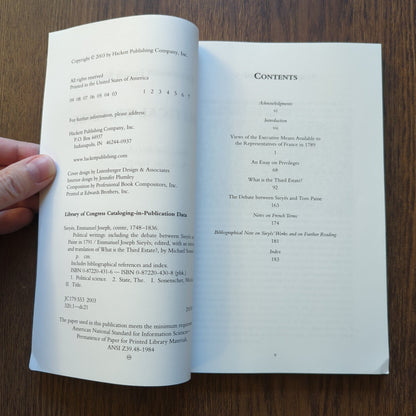 Political Writings - Including the Debate between Sieyès and Tom Paine in 1791
